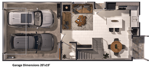 Floor plan for 3 beds, 2.5 baths, 1480 sqft